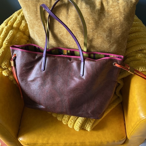 Etro color block neverfull style tote!! - Picture 2 of 11